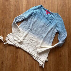 Lilly Pulitzer Jody Long Sleeve Sweater Dip Dye Ombre Blue NWT Women’s Size XS